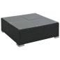 Preview: 6-tlg. Garten-Lounge-Set mit Auflagen Poly Rattan Schwarz