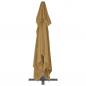 Preview: Ampelschirm mit Aluminium-Mast 400x300 cm Taupe