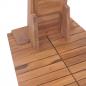 Preview: Gartendusche Massivholz Teak 70x75x204 cm