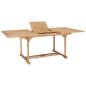Preview: 7-tlg. Garten-Essgruppe 150-200 x 100 x 75 cm Massivholz Teak