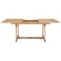 Preview: 7-tlg. Garten-Essgruppe 150-200 x 100 x 75 cm Massivholz Teak