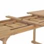 Preview: Garten-Ausziehtisch 180-280x100x75 cm Massivholz Teak