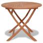 Preview: ARDEBO.de - Gartentisch Klappbar 85x76 cm Massivholz Teak