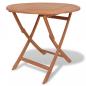 Preview: Gartentisch Klappbar 85x76 cm Massivholz Teak