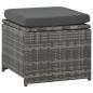 Preview: ARDEBO.de - 6-tlg. Garten-Lounge-Set mit Polstern Poly Rattan Grau