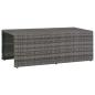 Preview: 6-tlg. Garten-Lounge-Set mit Polstern Poly Rattan Grau