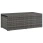 Preview: 6-tlg. Garten-Lounge-Set mit Polstern Poly Rattan Grau