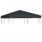 Preview: ARDEBO.de - Pavillondach 310 g/m² 3x3 m Grau 