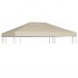 Preview: ARDEBO.de - Pavillondach 310 g/m² 4×3 m Beige 