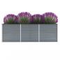 Preview: ARDEBO.de - Garten-Hochbeet Verzinkter Stahl 240x80x77 cm Grau