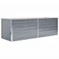 Preview: Garten-Hochbeet Verzinkter Stahl 240x80x77 cm Grau