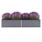 Preview: Garten-Hochbeet Verzinkter Stahl 240x80x45 cm Grau