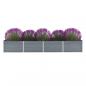 Preview: ARDEBO.de - Garten-Hochbeet Verzinkter Stahl 320x80x45 cm Grau