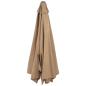 Preview: Sonnenschirm Wandmontage mit Metallmast 300 cm Taupe