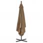 Preview: Ampelschirm mit Stahlmast 250 x 250 cm Taupe