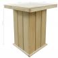 Preview: Bartisch 75x75x110 cm Kiefernholz Imprägniert
