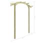 Preview: Garten-Pergola Kiefernholz Imprägniert 180x210x40 cm