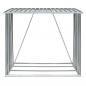 Preview: Brennholzlager Verzinkter Stahl 163 x 83 x 154 cm Grau  