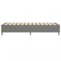 Preview: Bettgestell Dunkelgrau 90x200 cm Stoff