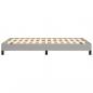 Preview: Bettgestell Hellgrau 120x200 cm Stoff