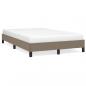Preview: Bettgestell Taupe 120x200 cm Stoff