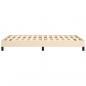 Preview: Bettgestell Creme 120x200 cm Stoff