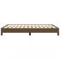 Preview: Bettgestell Dunkelbraun 140x200 cm Stoff