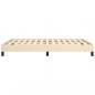 Preview: Bettgestell Creme 140x200 cm Stoff