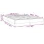 Preview: Bettgestell Blau 140x200 cm Stoff