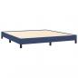 Preview: Bettgestell Blau 160x200 cm Stoff