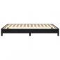 Preview: Bettgestell Schwarz 140x190 cm Samt