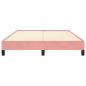 Preview: Bettgestell Rosa 140x200 cm Samt