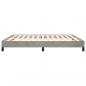Preview: Bettgestell Hellgrau 160x200 cm Samt
