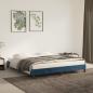 Preview: ARDEBO.de - Bettgestell Dunkelblau 160x200 cm Samt