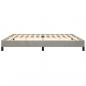 Preview: Bettgestell Hellgrau 200x200 cm Samt