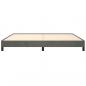 Preview: Bettgestell Dunkelgrau 200x200 cm Samt