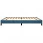 Preview: Bettgestell Dunkelblau 200x200 cm Samt
