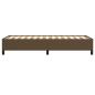 Preview: Bettgestell Dunkelbraun 80x200 cm Stoff