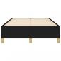 Preview: Bettgestell Schwarz 120x200 cm Stoff