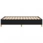 Preview: Bettgestell Schwarz 120x200 cm Stoff