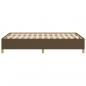 Preview: Bettgestell Dunkelbraun 120x200 cm Stoff