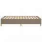 Preview: Bettgestell Taupe 120x200 cm Stoff