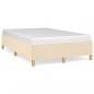 Preview: Bettgestell Creme 120x200 cm Stoff