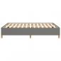 Preview: Bettgestell Dunkelgrau 140x190 cm Stoff
