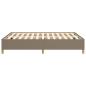 Preview: Bettgestell Taupe 140x190 cm Stoff