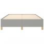 Preview: Bettgestell Hellgrau 140x200 cm Stoff