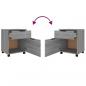 Preview: Mobiler Aktenschrank mit Rollen Grau Sonoma 45x38x54 cm
