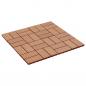 Preview: Terrassenfliesen 11 Stück WPC 30 x 30 cm 1 qm Teakholzfarbe