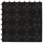 Preview: Terrassenfliesen 11 Stück WPC 30 x 30 cm 1 qm Dunkelbraun