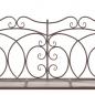 Preview: Gartenbank 104 cm Eisen Antik Braun